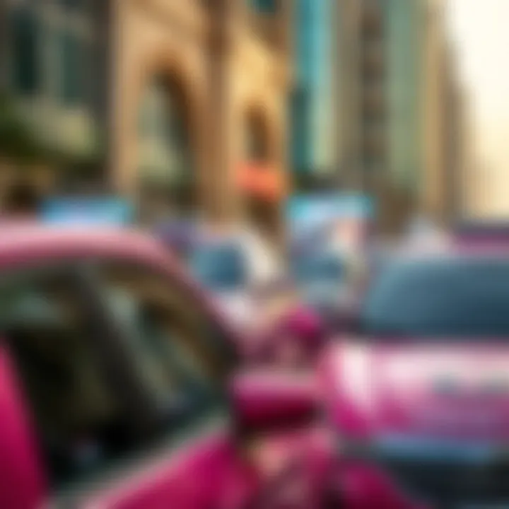 Magnificent Exploring the Significance of Pink Taxis in Dubai