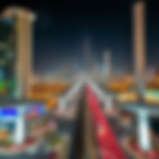 A stunning view of the skyline connecting Abu Dhabi and Dubai