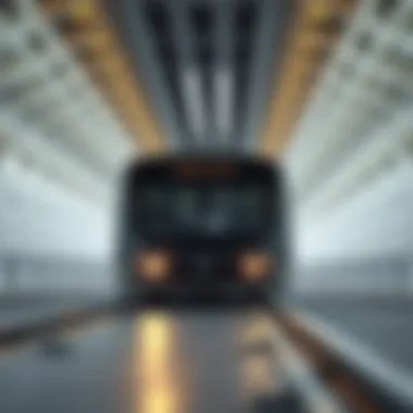 Modern Transportation Linking Two Emirates A modern transportation option facilitating travel between the two emirates