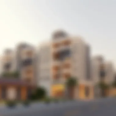 Modern residential buildings highlighting the real estate trends in Al Maskan Karama