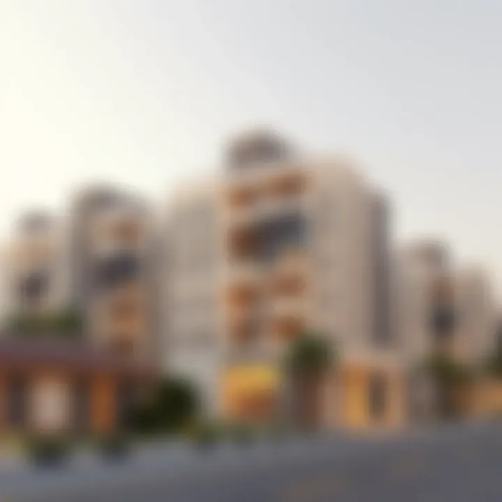 Modern residential buildings highlighting the real estate trends in Al Maskan Karama