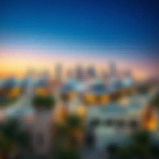 Stunning skyline view of Al Maskan Karama showcasing unique architecture