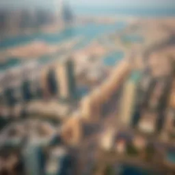 Aerial view of Dubai showcasing Al Qamar Real Estate developments
