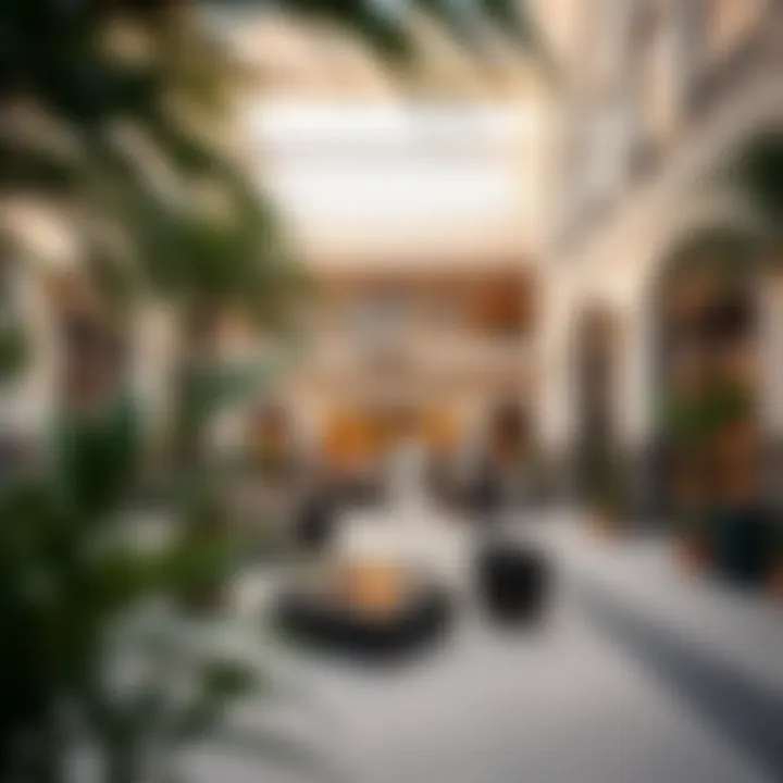 Community gathering space in a development by Al Qamar
