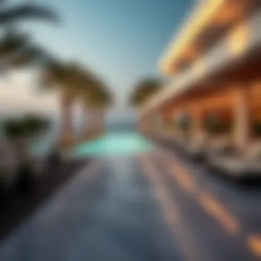 Elegant beach amenities designed for relaxation