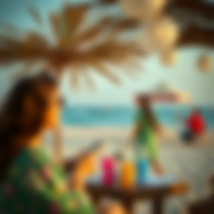 Vibrant community activities at the beach