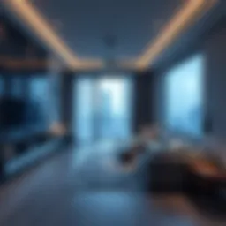 Contemporary studio interior showcasing modern design