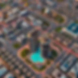 Aerial view of Bin Sougat showcasing its strategic location
