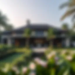 Stunning Dubai bungalow with lush landscaping