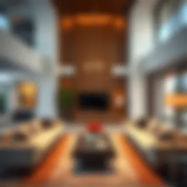 Elegant Interior of a Contemporary Bungalow Interior design of a modern Dubai bungalow
