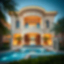 Stunning exterior view of Chalet Mamzar showcasing its unique design
