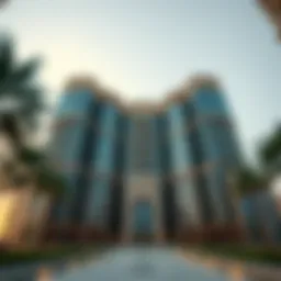 Stunning architectural design of Court Tower in Business Bay