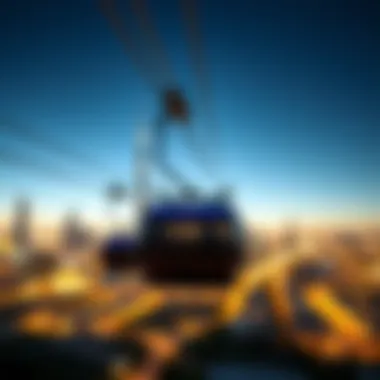 Connectivity: The Cable Car Routes in Dubai Illustration of cable car routes connecting key areas in Dubai