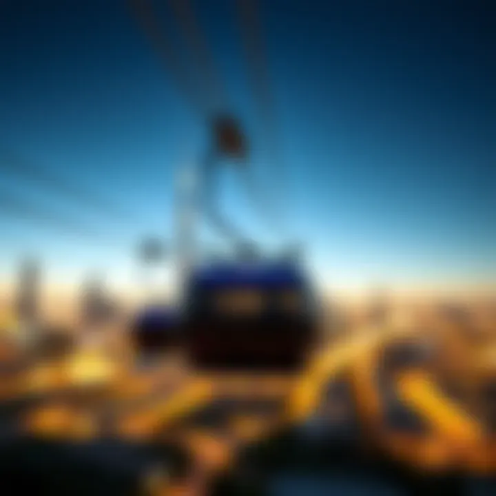 Connectivity: The Cable Car Routes in Dubai Illustration of cable car routes connecting key areas in Dubai