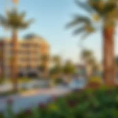 Community Safety Reflected in Dubai's Green Spaces A serene public park in Dubai emphasizing community safety measures