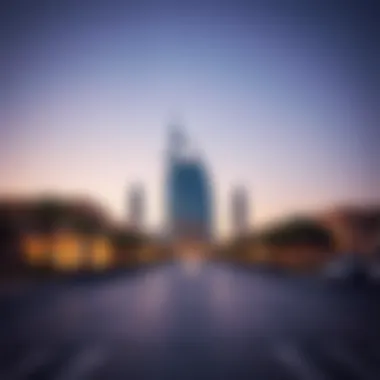 Dubai's Architectural Symbols of Economic Growth An architectural marvel in Dubai symbolizing economic prosperity