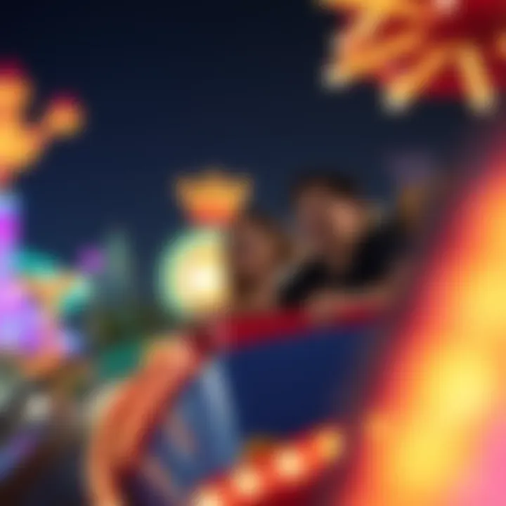 Thrilling Experiences at Dubai Parks Visitors experiencing the thrilling rides at a theme park