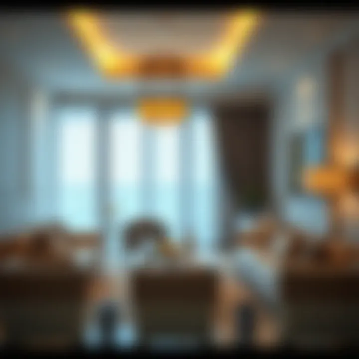 Cozy interior of a 2 BHK flat highlighting elegant furnishings and decor.
