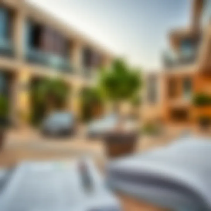 Visual representation of rental processes and documents required in Dubai.