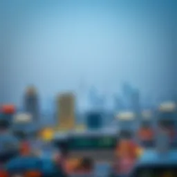 Panoramic view of Al Barsha skyline showcasing modern architecture