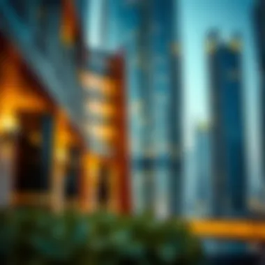 Architectural details showcasing the elegance of Concord Tower