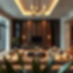 Luxurious living space showcasing modern design and elegance