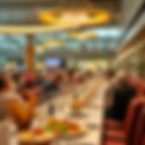 Gourmet dining experience at Dubai Airport
