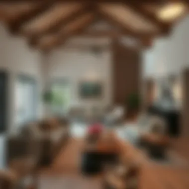 Interior Design of a Contemporary Farmhouse Interior design of a contemporary farmhouse showcasing traditional elements
