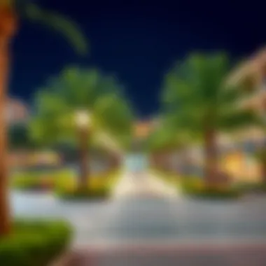 Nearby Amenities of Oasis Emaar Visual representation of nearby amenities such as parks and shopping centers
