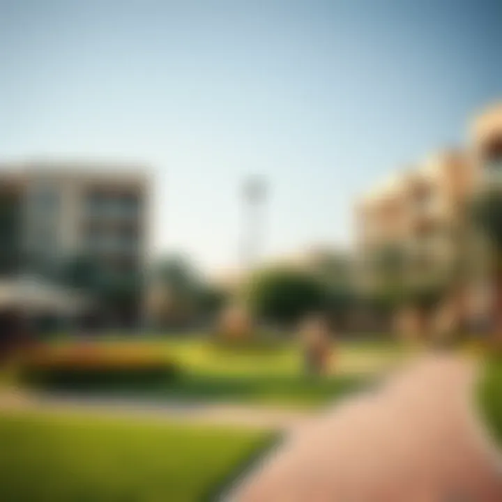 Family-Friendly Parks in Dubai's Residential Areas Lively park in a family-friendly neighborhood