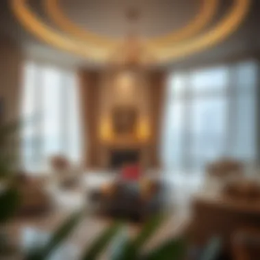 Luxurious Apartment Interior in Dubai A luxurious apartment interior reflecting Dubai's opulence