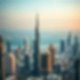 A panoramic view of Dubai's skyline showcasing luxury properties