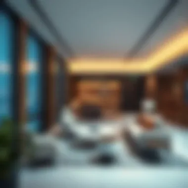 Modern Office Space of Sky View Broker A modern office space of a Sky View real estate broker in Dubai