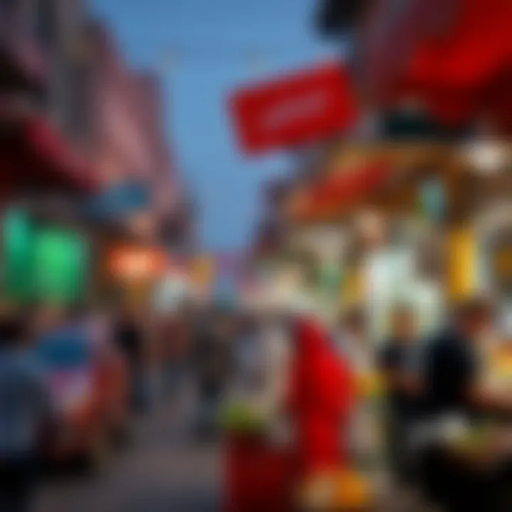 A bustling scene of market interactions in سوق صالح