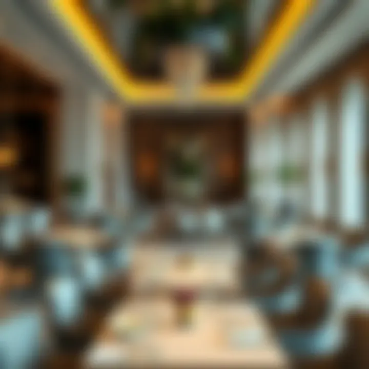 Exquisite Dining Area Exquisite dining area within the Two Seasons Hotel Dubai