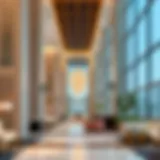 Luxurious lobby of Two Seasons Hotel Dubai showcasing modern design