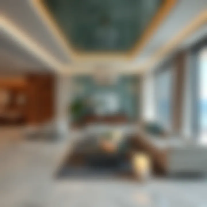 Luxurious interior design of a wellness residence