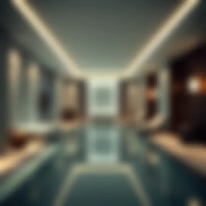 A calming wellness area featuring spa amenities