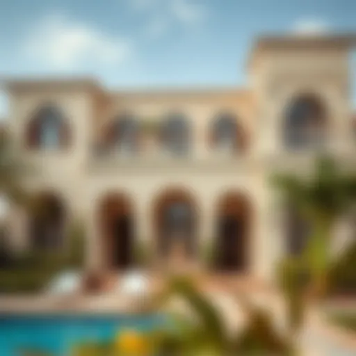 Luxurious villa exterior in Al Warqa
