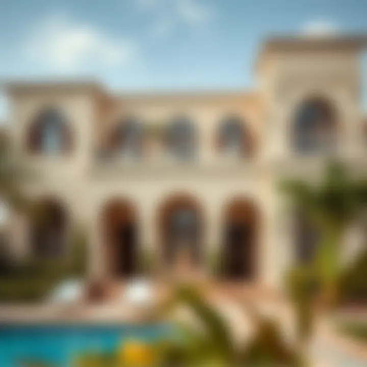 Luxurious villa exterior in Al Warqa