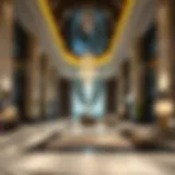 Luxurious lobby of Wyndham Dubai Marina