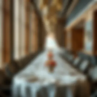 Elegant dining experience with exquisite table settings