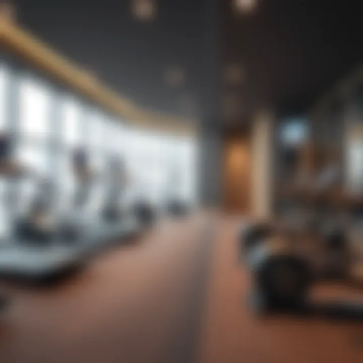 State-of-the-art gym equipped with modern fitness equipment