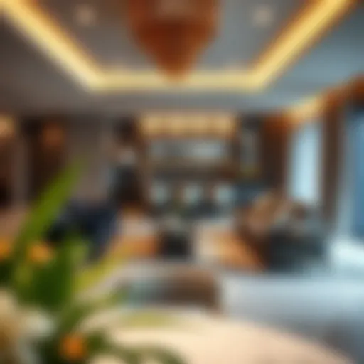 Luxurious living space showcasing modern design