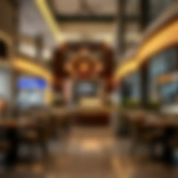 Dining area in Nakheel Mall featuring diverse culinary options