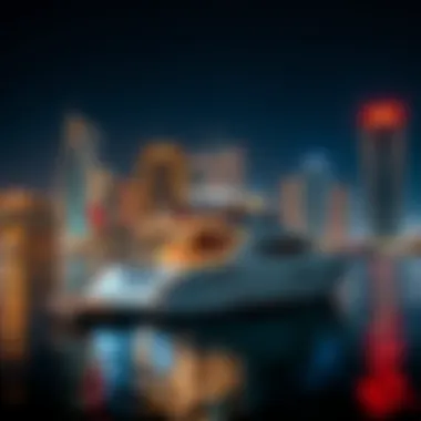 Luxury yacht party in Dubai Marina for New Year celebration