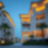 Elegant exterior view of Perla 3 showcasing modern architecture