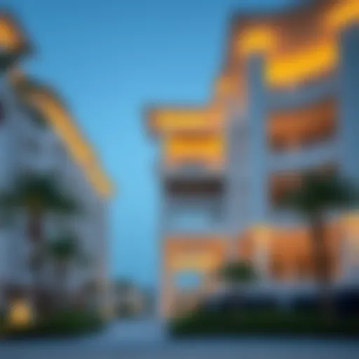 Elegant exterior view of Perla 3 showcasing modern architecture