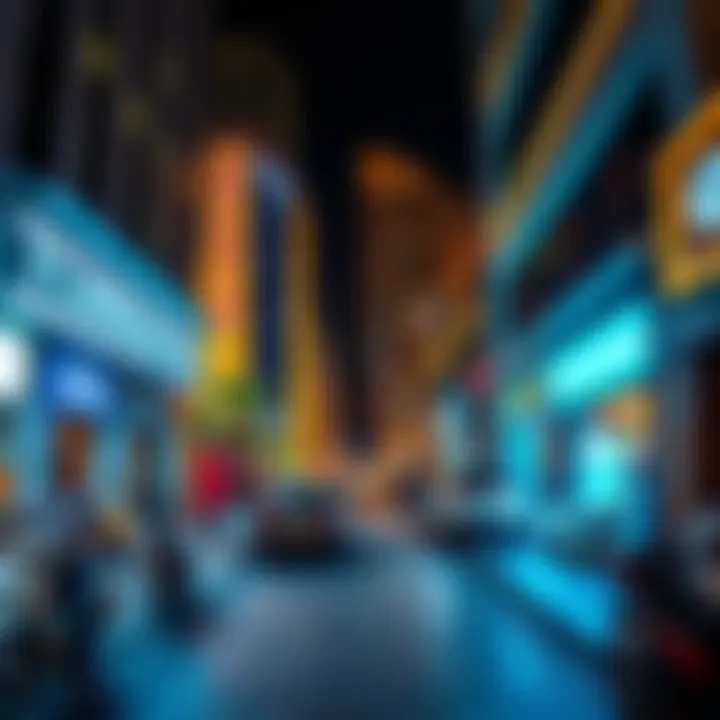 A vibrant street scene depicting life around the Port Saeed area.