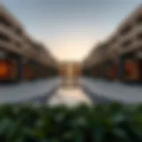 A stunning view of Safa Two showcasing its unique architectural design.